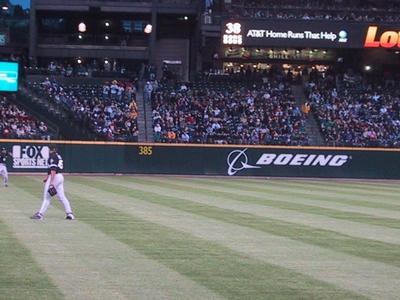 Hmmm, A Boeing add on the wall. The White Sox should feel at home.