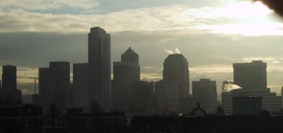 The view from the office deck, near sunset. 