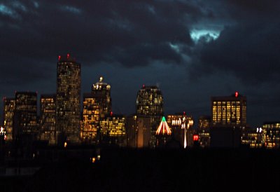 View from the deck, at night